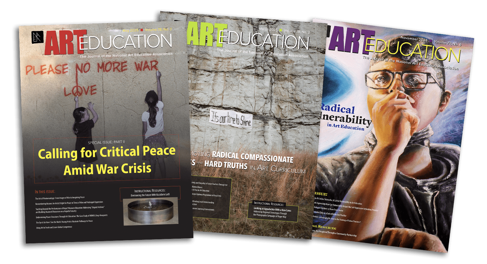 Covers of Art Education