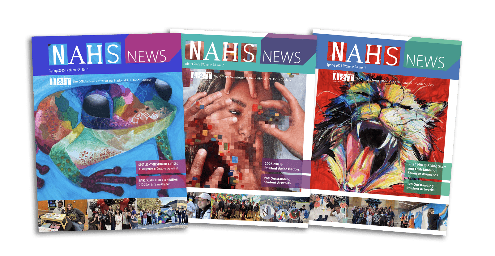 Cover images of NAHS News