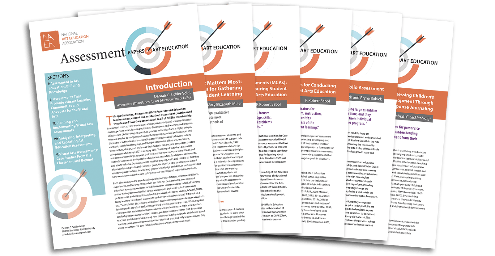 Image of 6 Assessment Papers for Art Education in a group