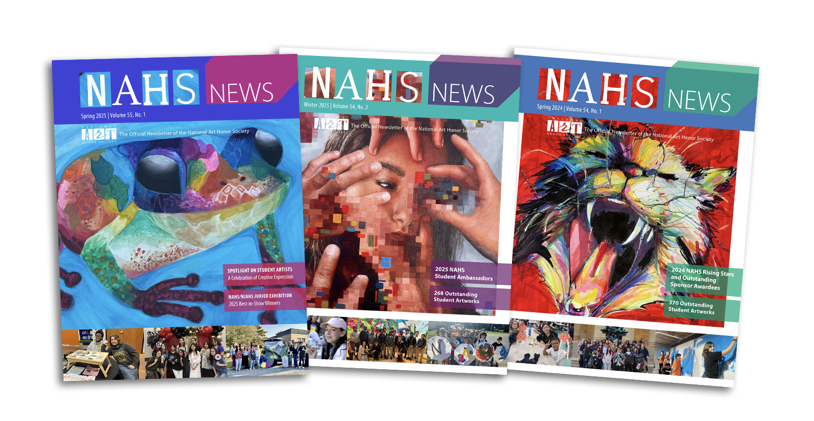Cover images of NAHS News
