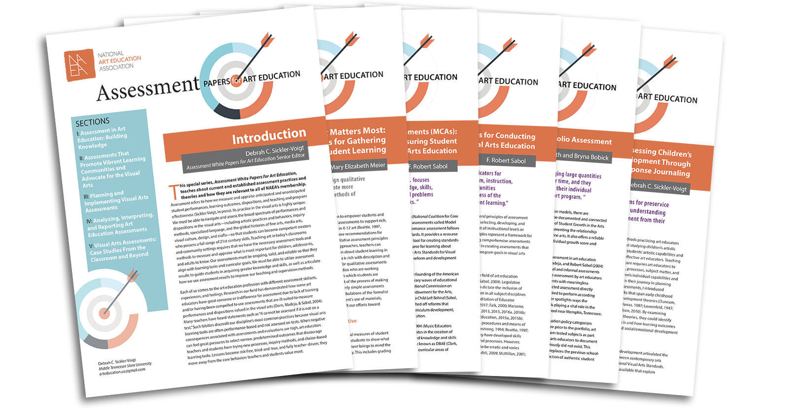 Image of 6 Assessment Papers for Art Education in a group